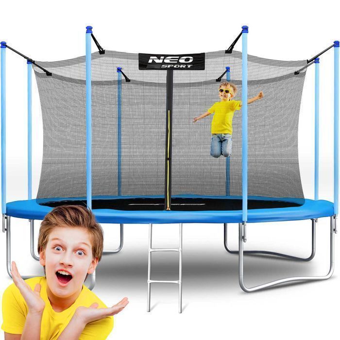 Trampolina ogrodowa 12ft/374cm z siatką wewnętrzną i drabinką