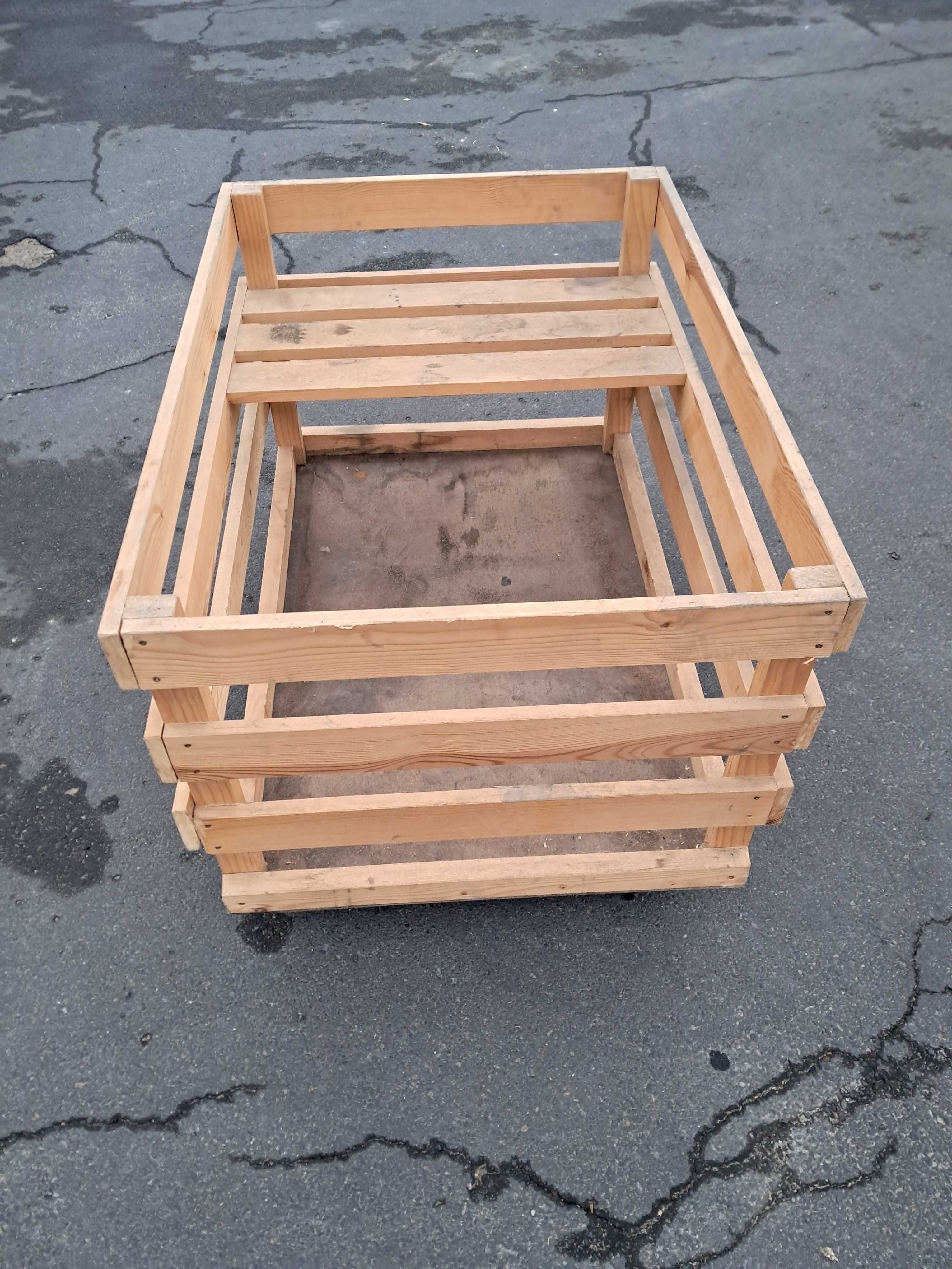 Wózek drewniany transportowy do transportu deski sosnowe koła skrętne