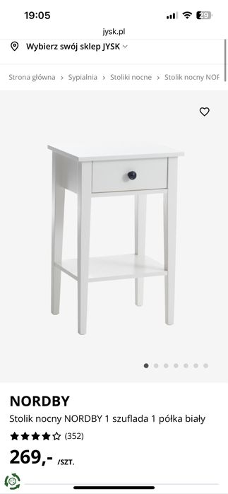 Szafki nocne Nordby Ikea