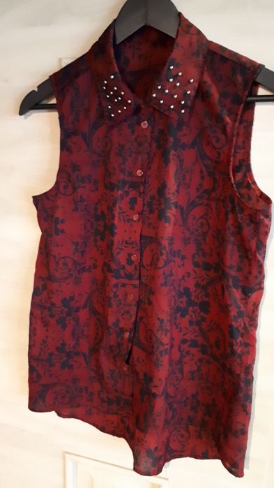 Koszulka bordo  L damska