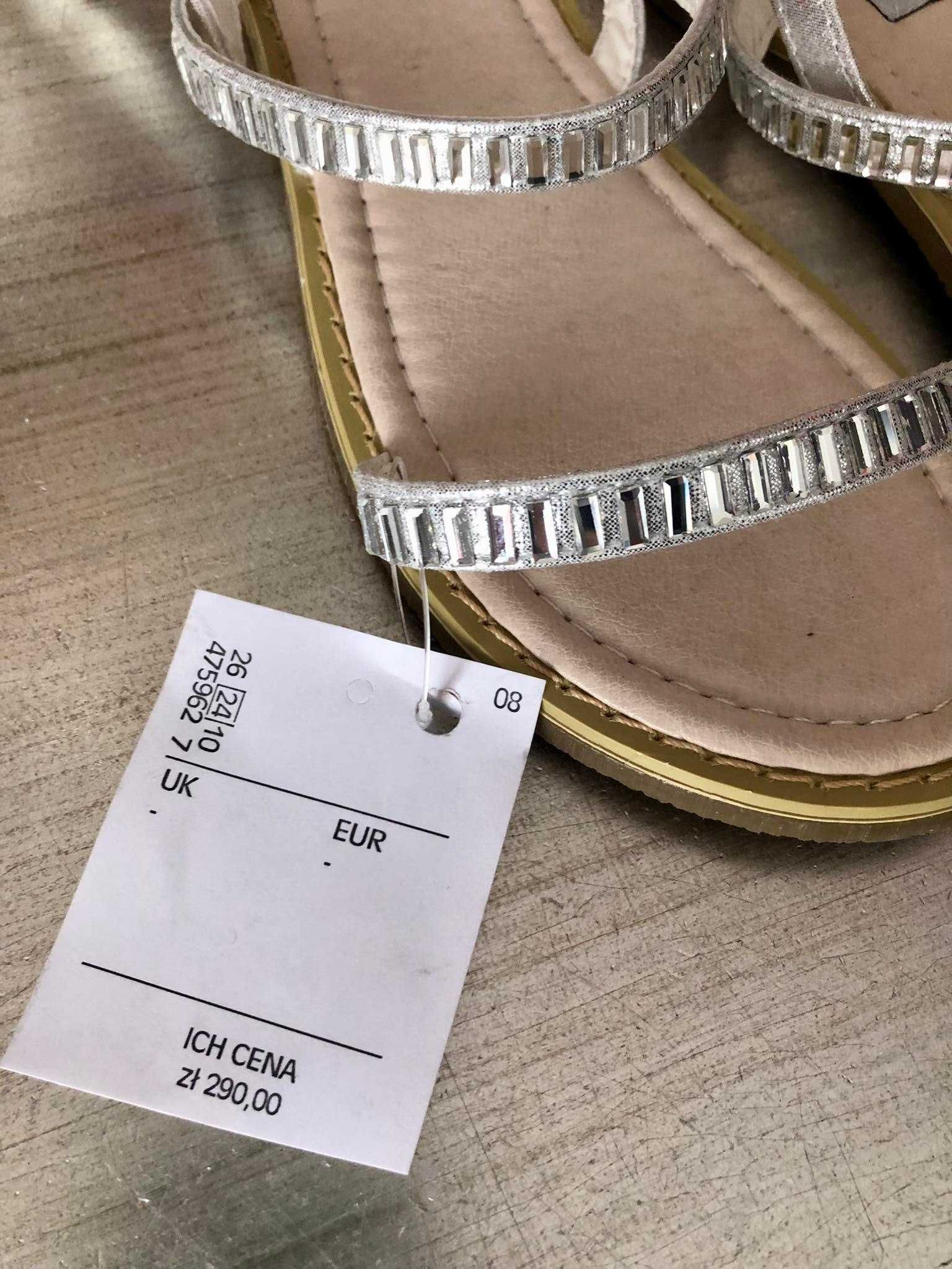 Steve Madden sandały damskie kamienie 36.5