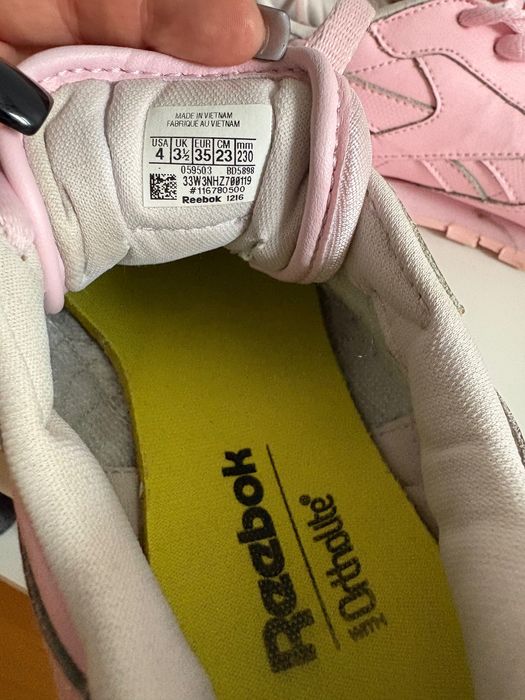 Różowe sneakersy Reeboki
