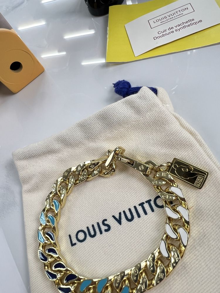 Браслет LOUIS VUITTON x NBA lv Gold / Blue