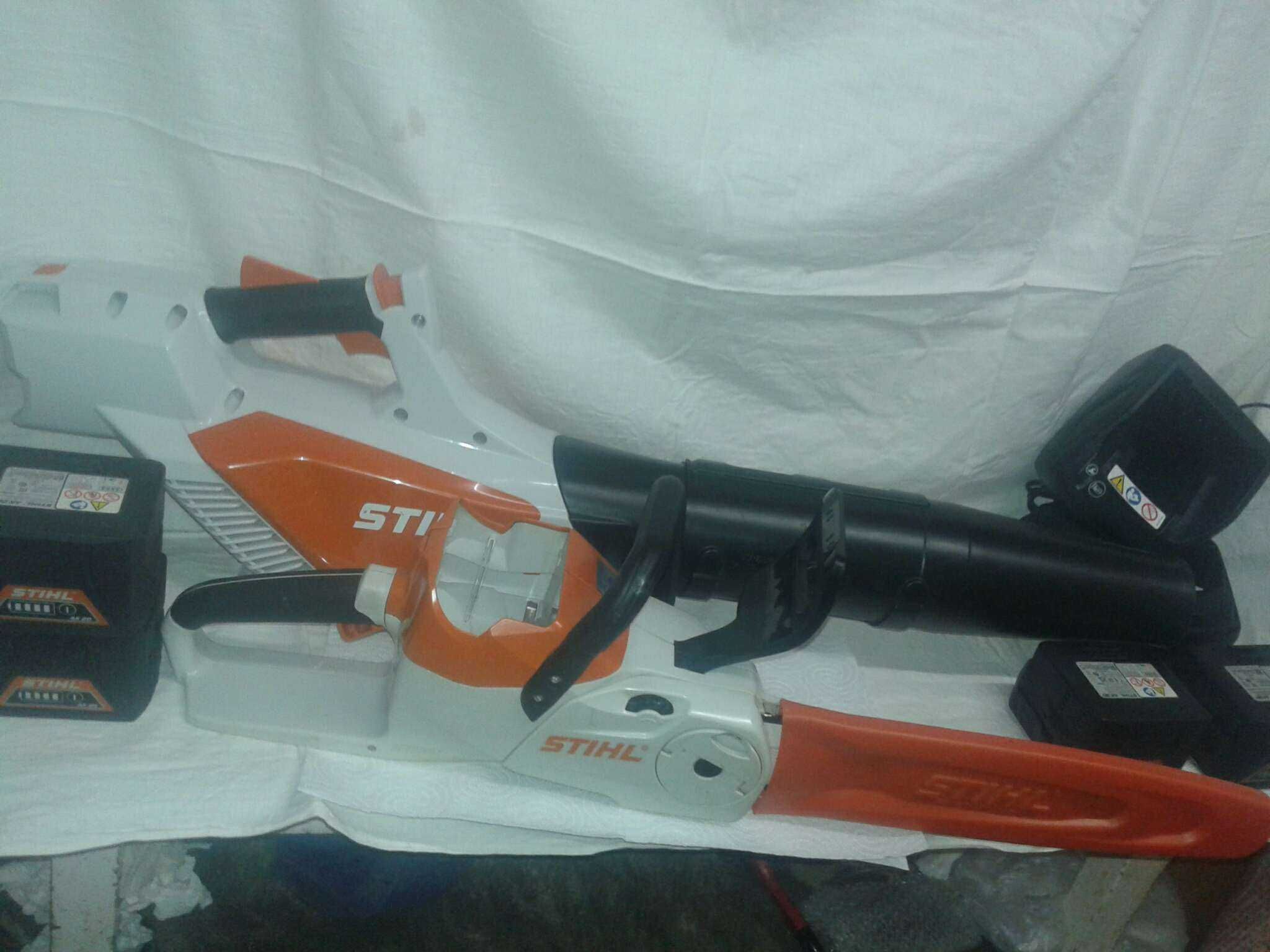 piła akumulatorowa STIHL dmuchawa jak nowe akumulator ładowarka