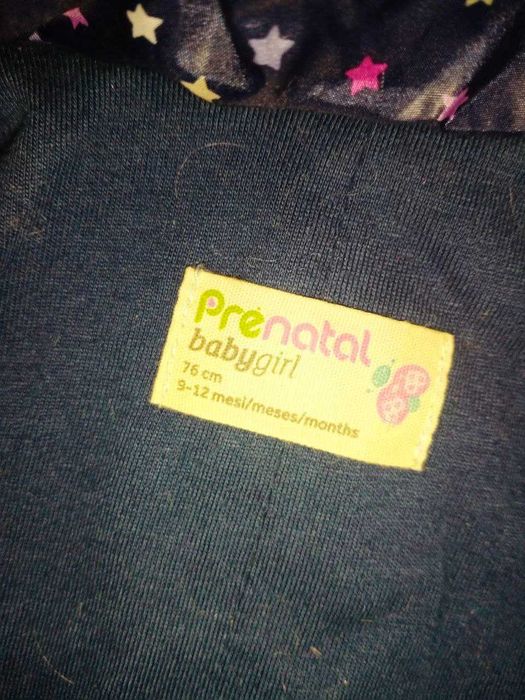 Комбінезон демісезонний дитячий 9-12 міс PRÉNATAL Італія