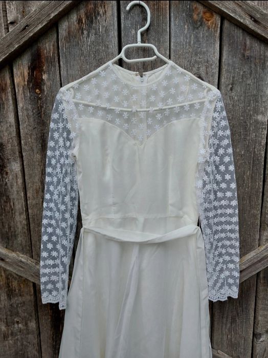 Suknia sukienka ślubna boho retro vintage