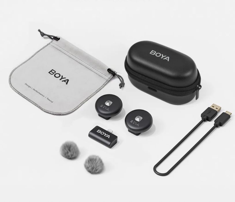 BOYA Omic-U Bezprzewodowy mikrofon krawatowy do telefonu