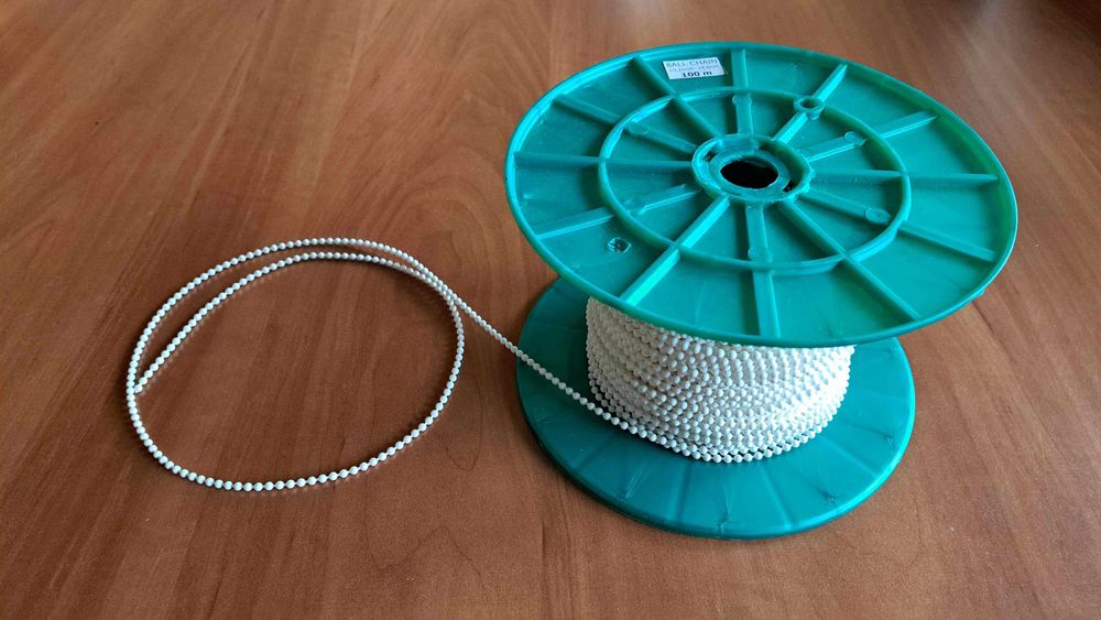 Łańcuszek operacyjny do rolet żaluzji standard ISSO 3,2x4,5mm 10m