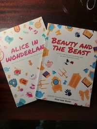 Книги англійською мовою Beauty and the Beast та Alice in Wonderland