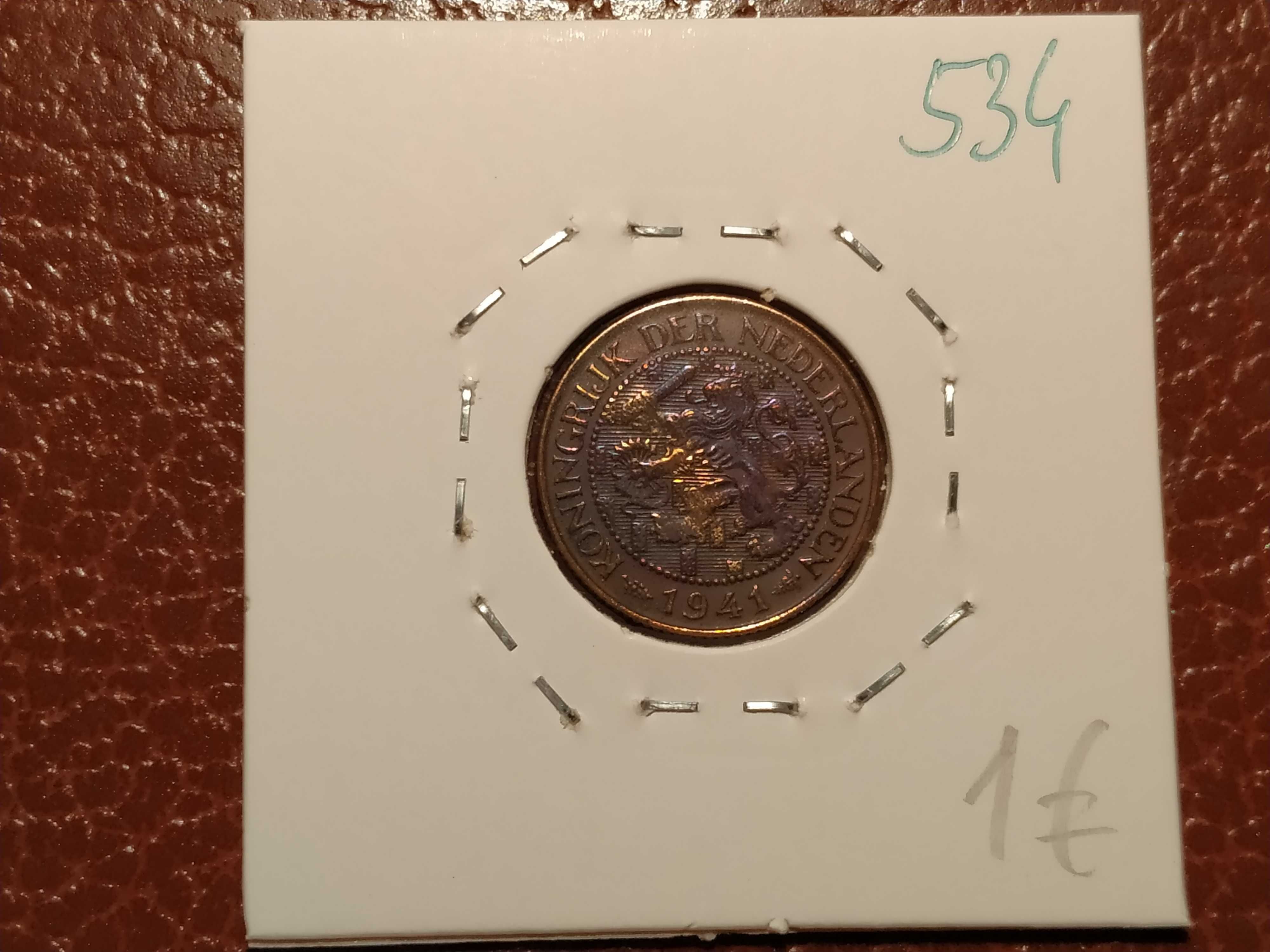 534 Moeda de 1 cent de 1941 - Holanda