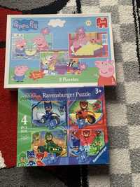 Puzzle dzieciece 3+ peppa pig Pjmask