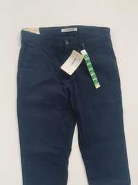 Granatowe spodnie slim fit r. W28 L33 NOWE z metką