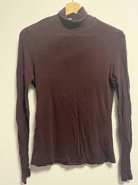 Bordowy golf H&M roz. S dopasowany cienki miły
