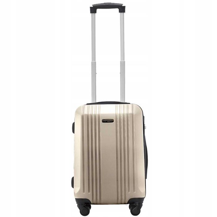 Walizka WINGS KESTREL Kabinowa 20" 38L ABS Na Szyfr 4 Kółka SZAMPAN
