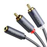 Ugreen Av102 Kabel 2X Rca (Cinch) Jack 3.5 Mm 1M (Czarny)