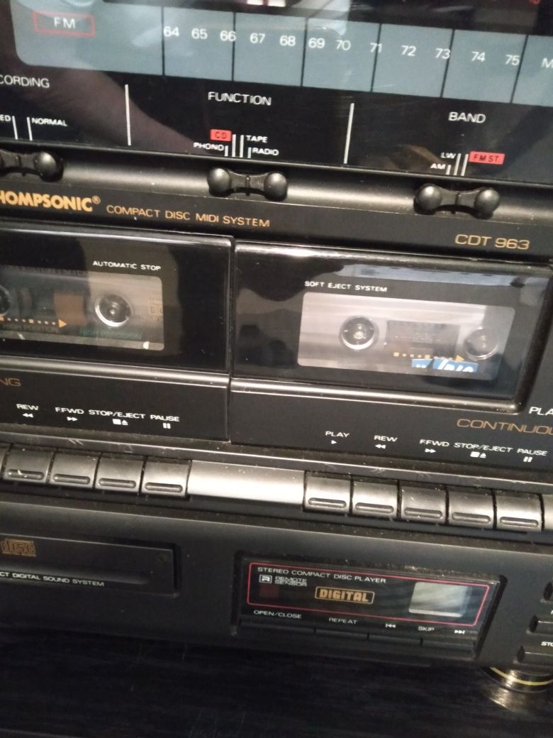 Wieża radio, kasety, płyty winylowe; cd.