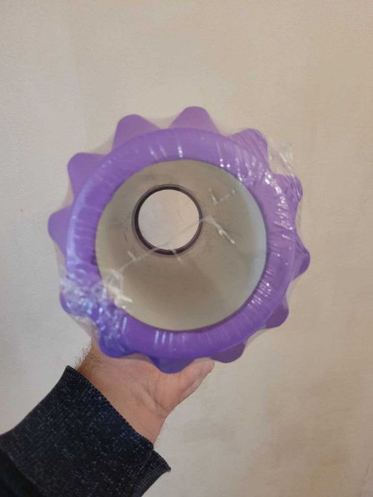 Массажный валик для ног спины EVA 33 х 12 см с выемкой под позвоночник