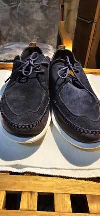 CLARKS r.41 1/2 letnie buty  kolor granatowy.