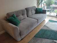 Sofa kanapa Hampton szara 3 osobowa rozkładana z pojemnikiem