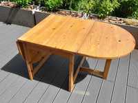 Rozkładany stół na taras lite drewno używany do odświeżenia