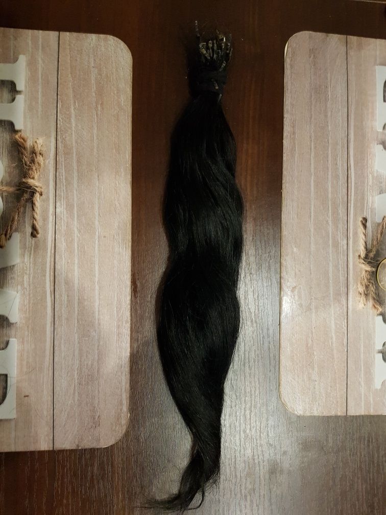 Włosy kolor czarny długość 45 cm 50 sztuk OKAZJA