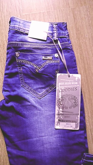 Spodnie jeans niebieskie