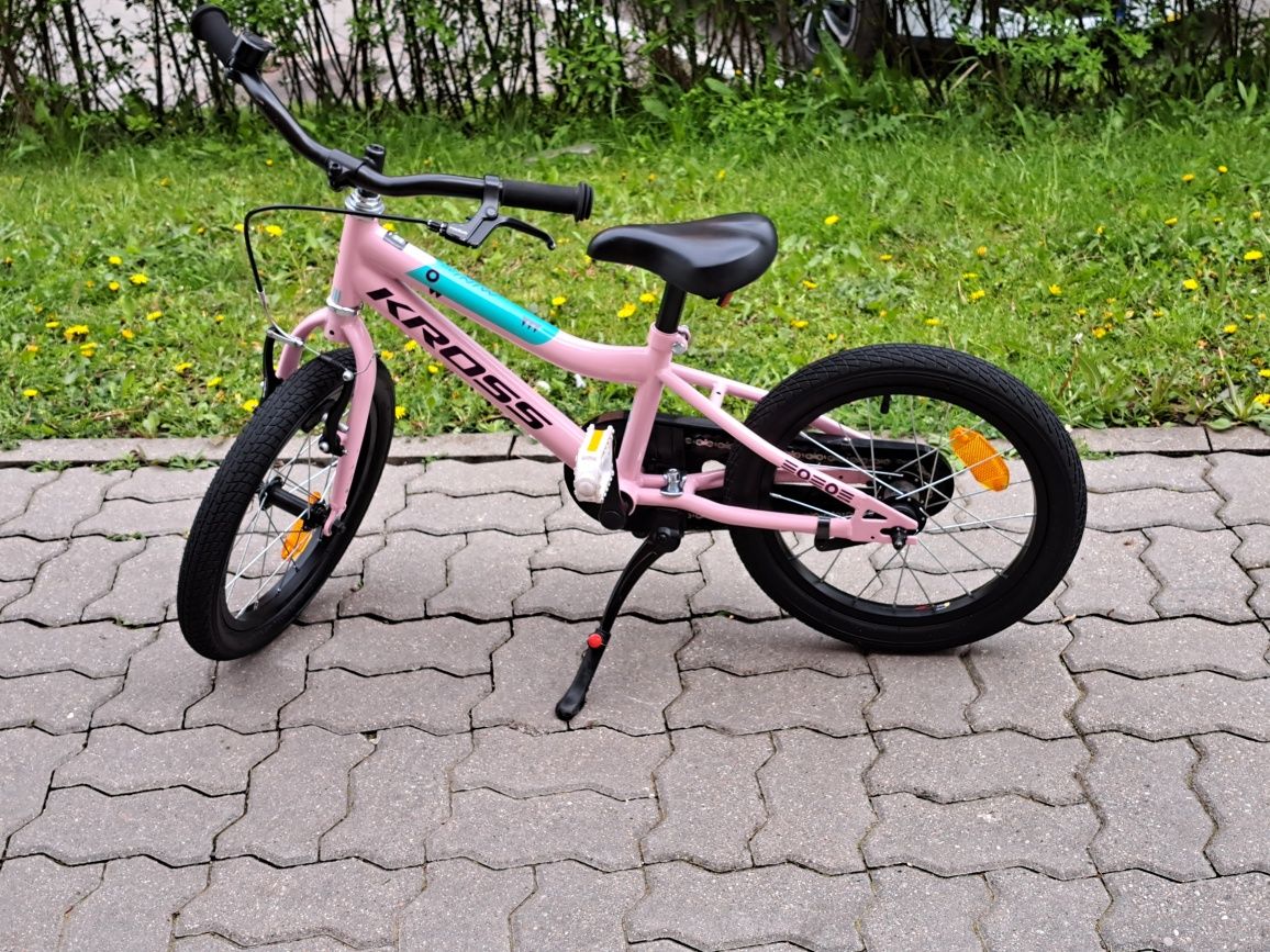 Rowerek dziecięcy KROSS Mini 3.0 koła 16" różowy, fioletowy
