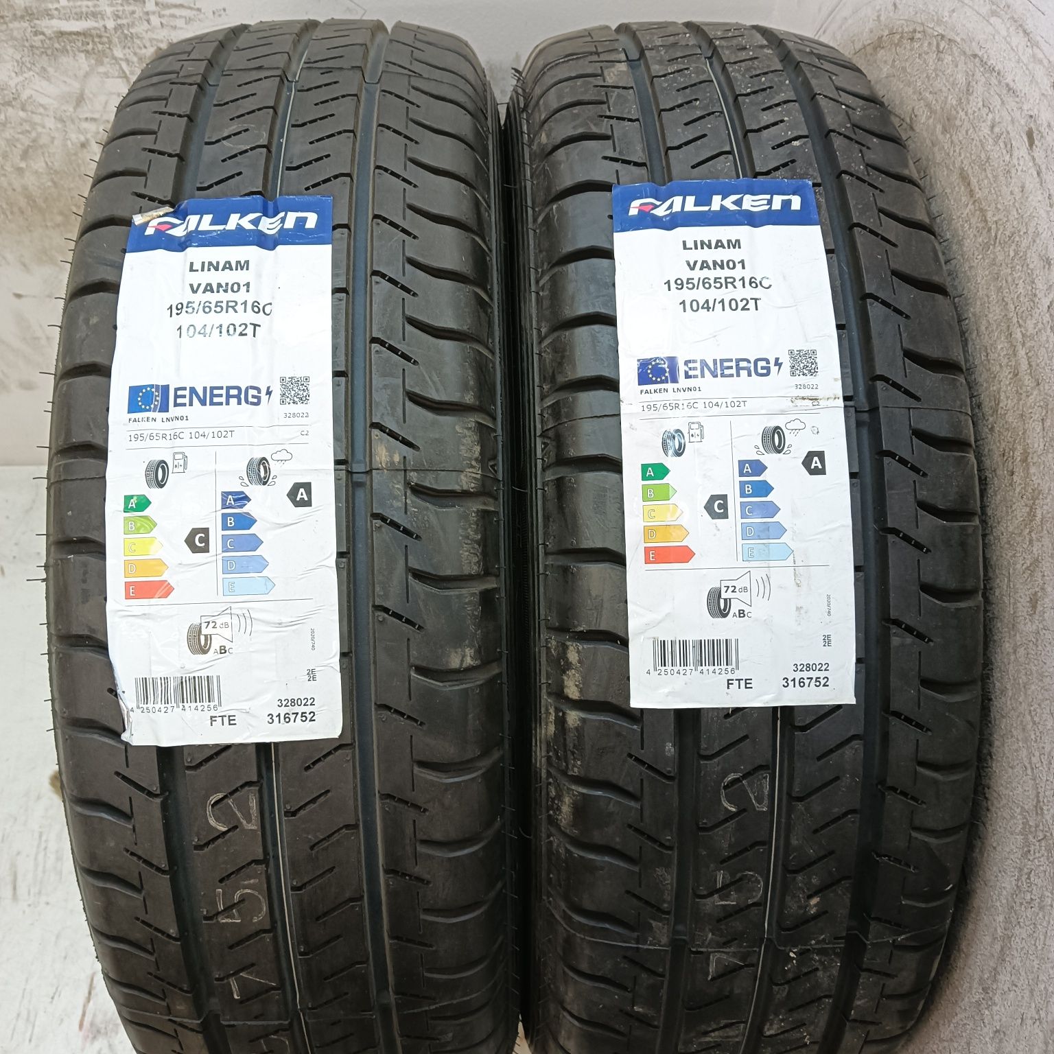 195/65/16C Falken Linam Van01 Lato 2szt Nowe