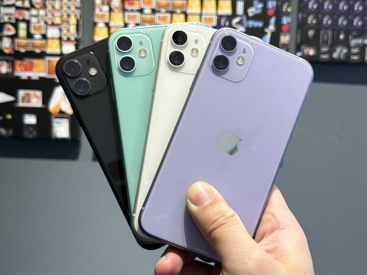 iPhone 11 64/128Gb Black/Purple/White/Green Neverlock Гарантія Магазин