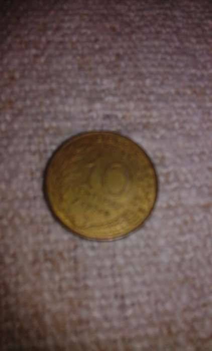 Moeda de 10 centimes 1974/ Moeda de 5 centimes 1966/1977