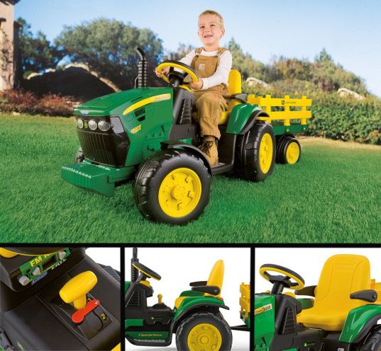 WYSYŁKA! John Deere traktor na akumulator z przyczepką dla dzieci NOWY