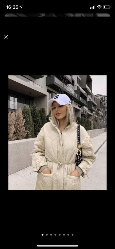 Стёганное пальто Zara р.М