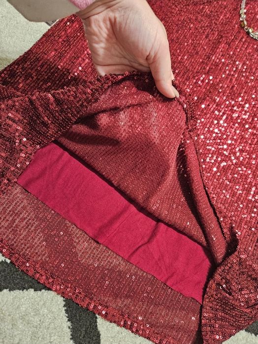 Vestido brilhantes bordeaux (TU) New Collection - novo (oferta fio)

V