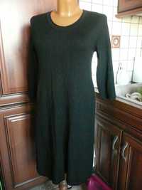 sukienka dzianinowa PREMIERE L/XL wełna bawełna i kaszmir