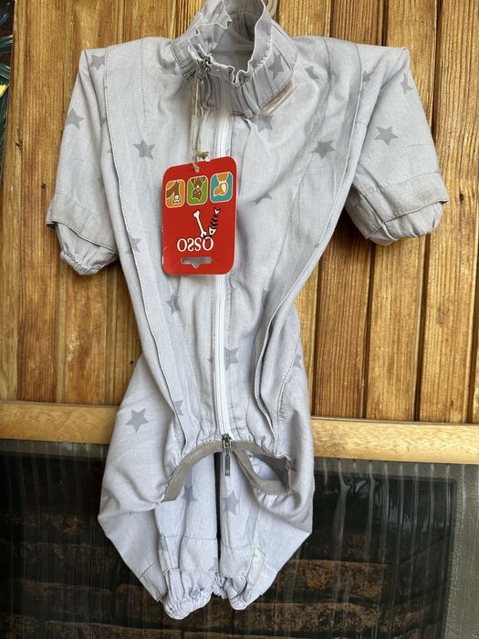 Комбинезон для собак от клещей из легкой наьтуральной ткани