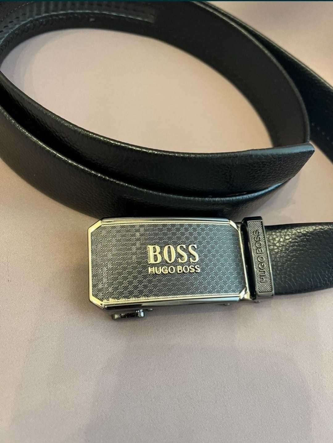 Pasek męski skórzany Hugo Boss paski męskie klamra