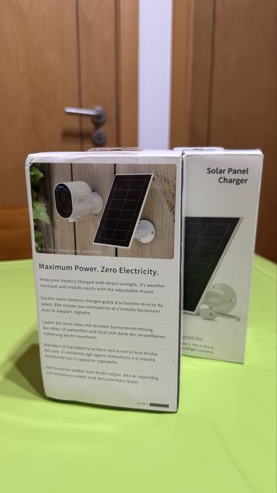 Painel solar para cameras Arlo. Selado!