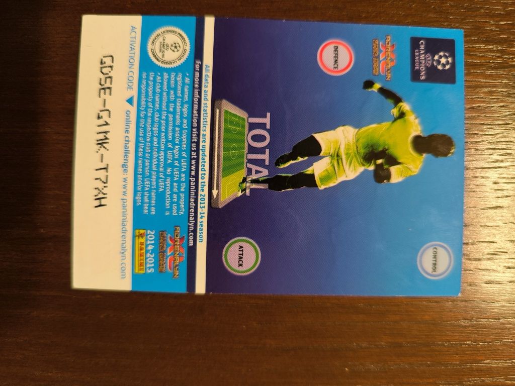 Karta PANINI Adrenalina XL Champions League Legendarna Ikona Eusebio