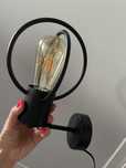 Lampa kinkiet czarny industrilany Obi