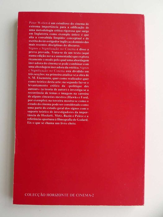Signos e Significação no Cinema, de Peter Wollen