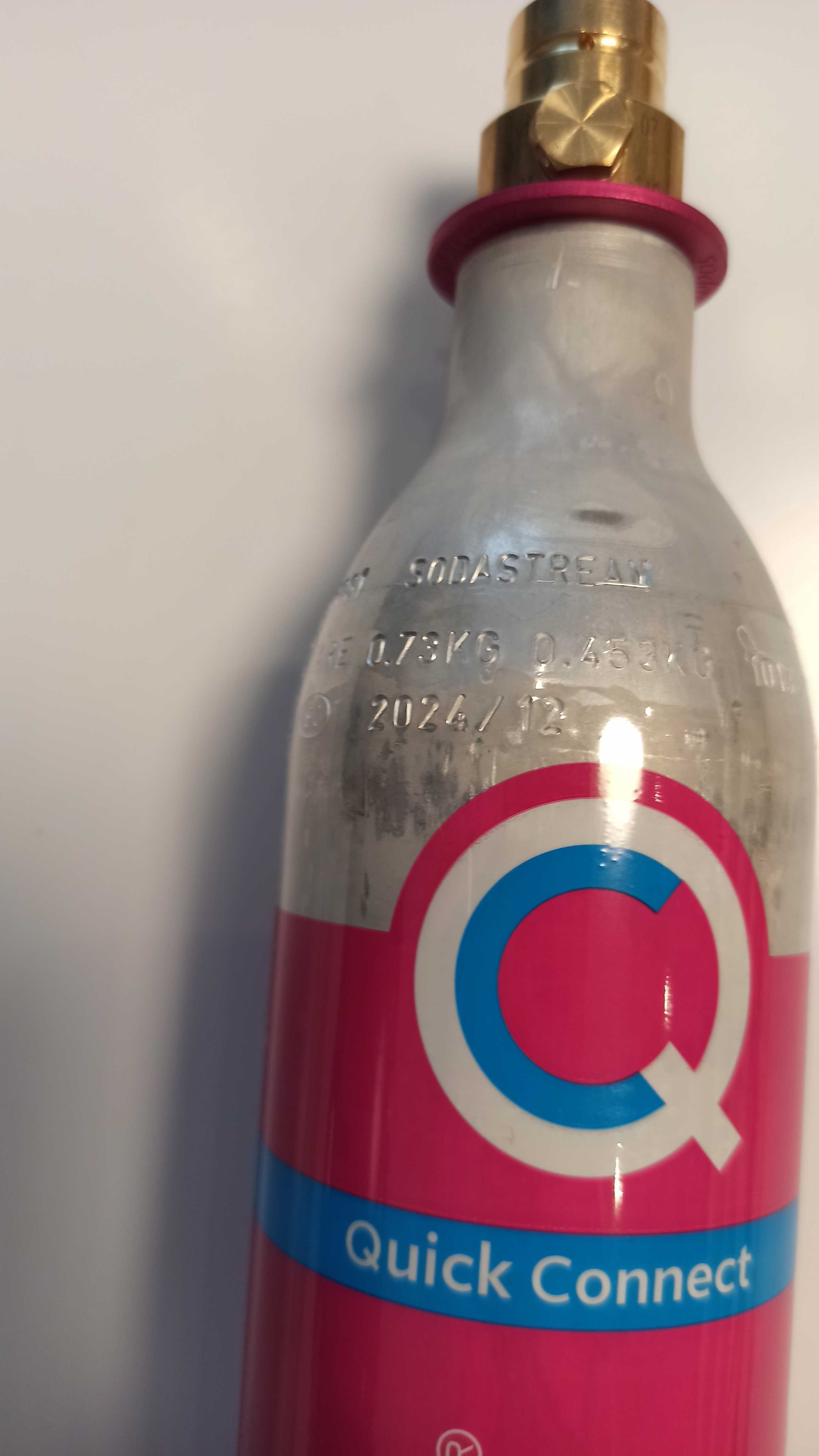Nabój cylinder Soda stream różowy quick connect