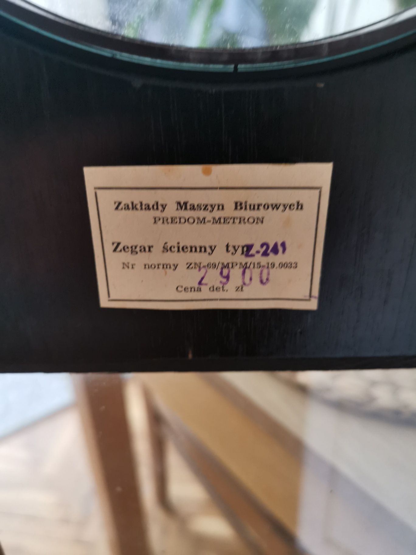 Zegar ścienny predom metron