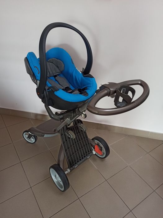Wózek 3w1 Stokke Xplory V4 DUŻY ZESTAW / DODATKI