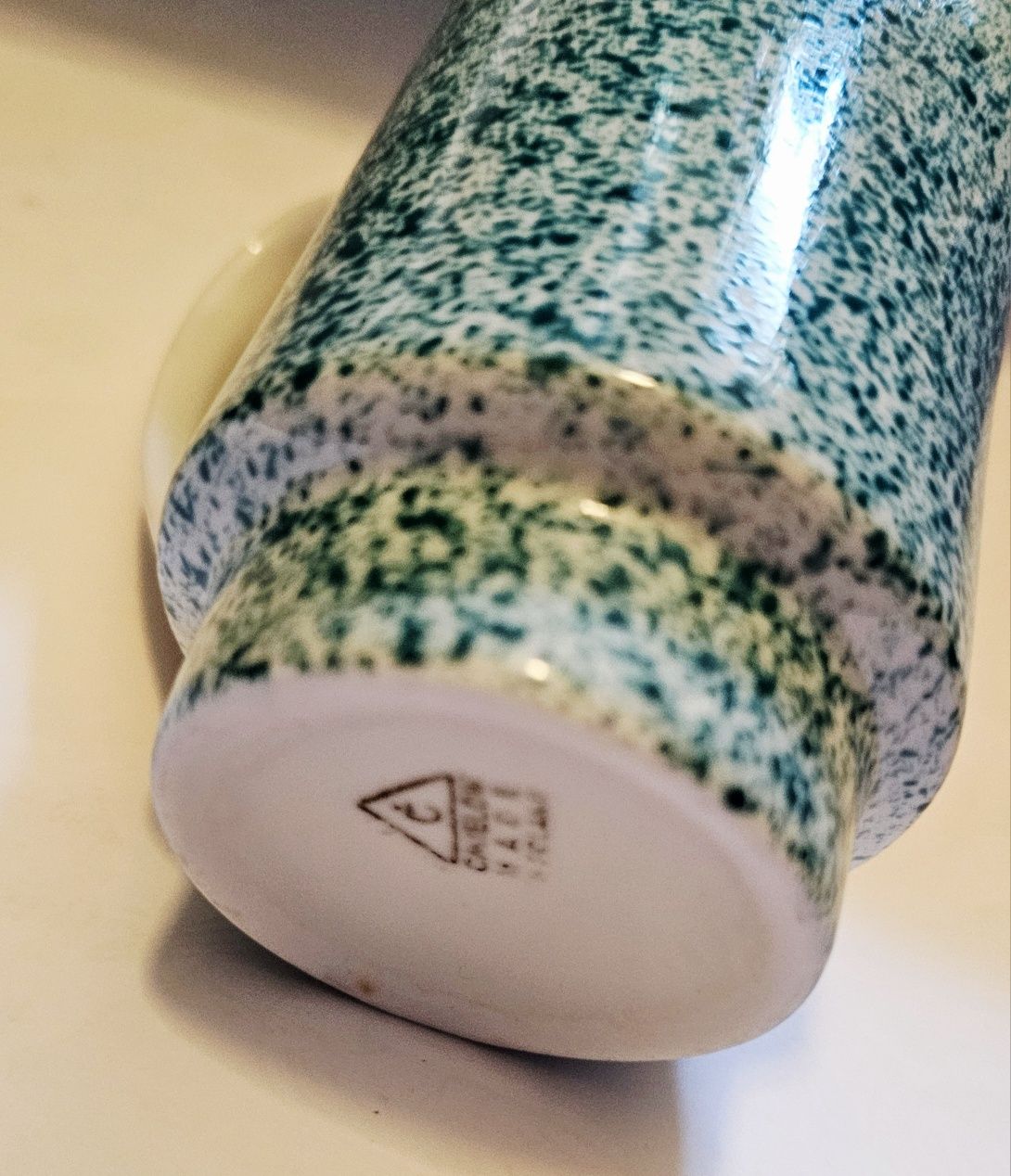 Porcelanowy mlecznik Ćmielów unikatowy design z epoki PRL W. Potacki