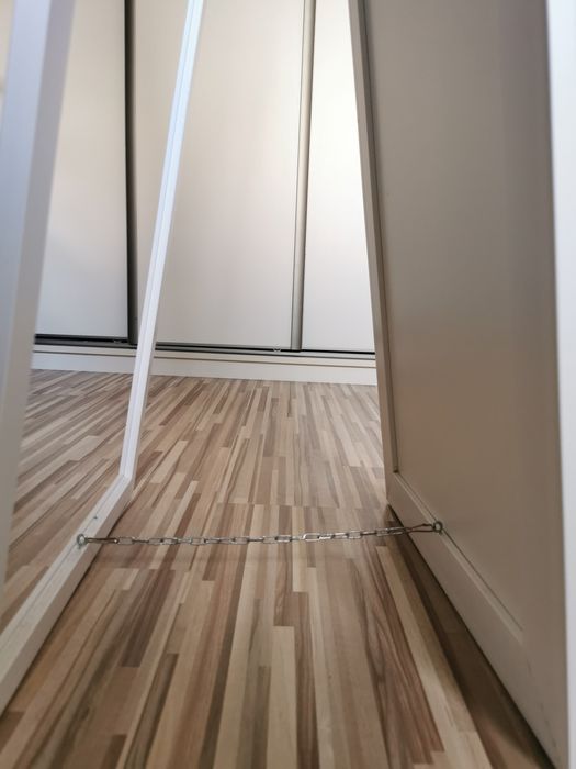 Duże lustro w ramie stojące 170x50 białe