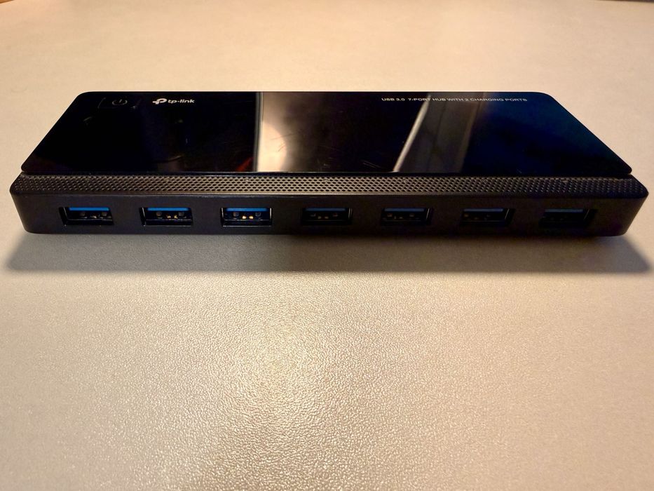 TP-Link UH720 USB 3.0 (7 portów +2x2,4A aktywny, zasilacz)