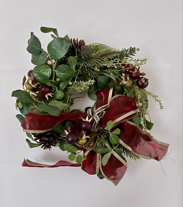 Stroik wieniec świąteczny - średnica ok 30 cm