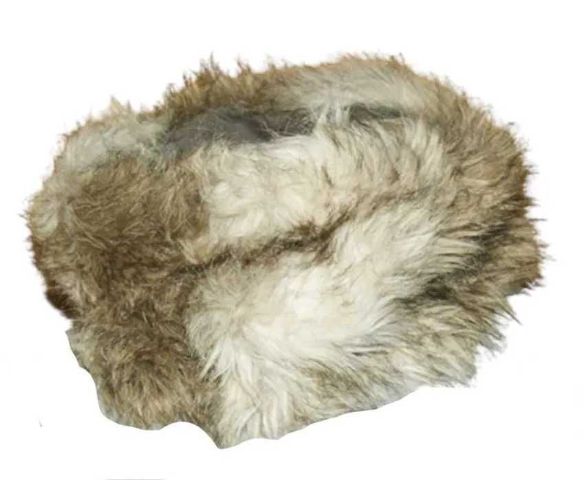 Futrzany zimowy duży szal komin wysokość 32 cm | 227J