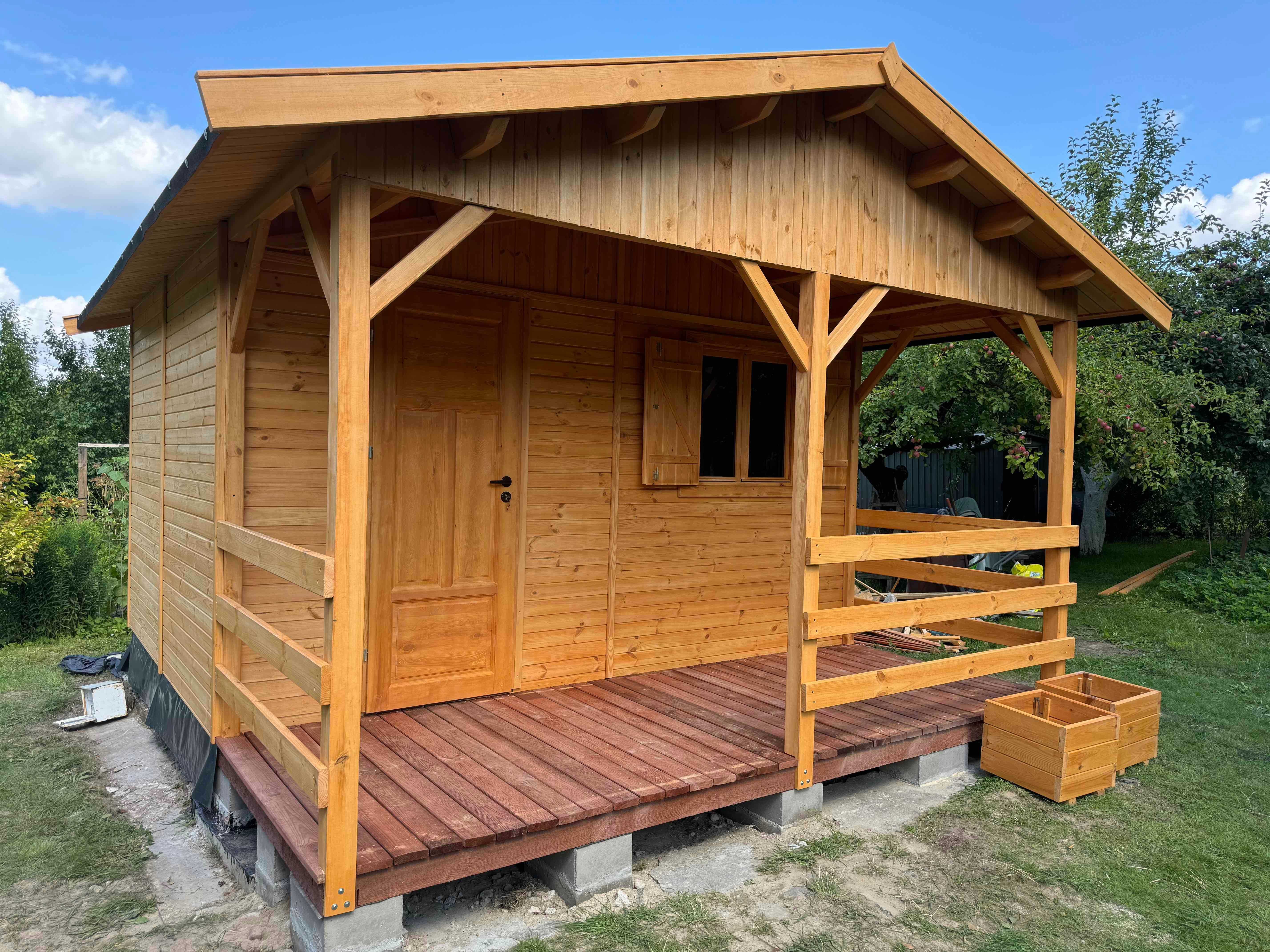 domek drewniany domki drewniane dom domy z drewna działkowy 12m2WARBIT