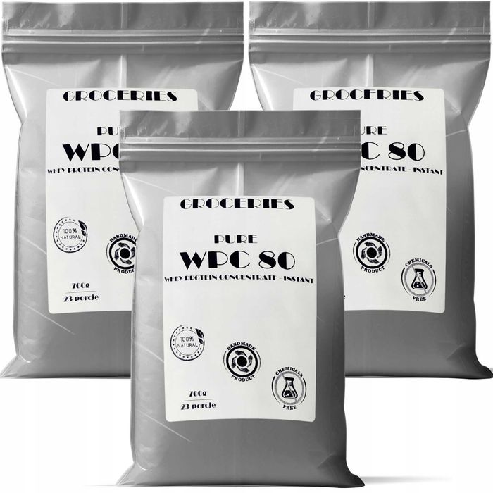 Białko Serwatkowe WPC 80 2100g Groceries naturalne #2
